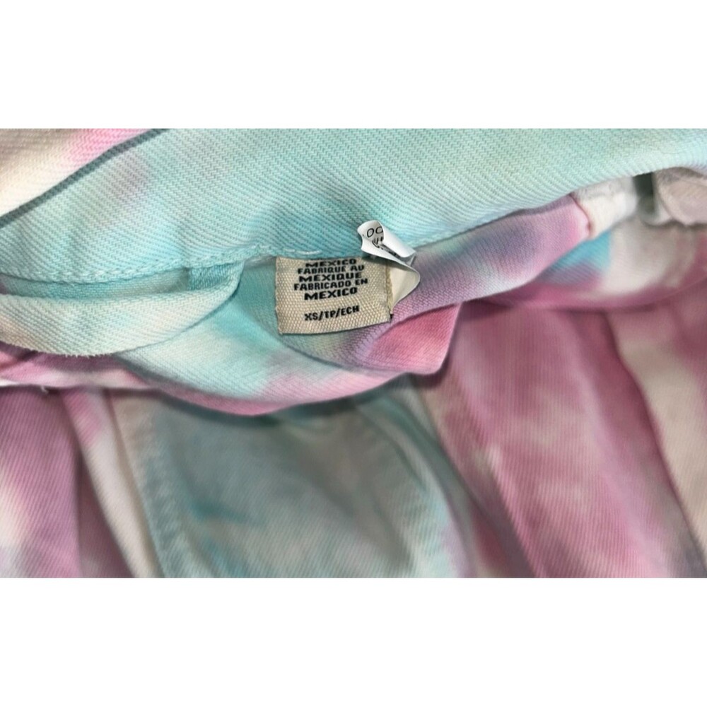 Women’s Levi's Pastel Tie Dye Y2K Oversized Trucker Style Denim Jacket Size XS - Picture 9 of 9